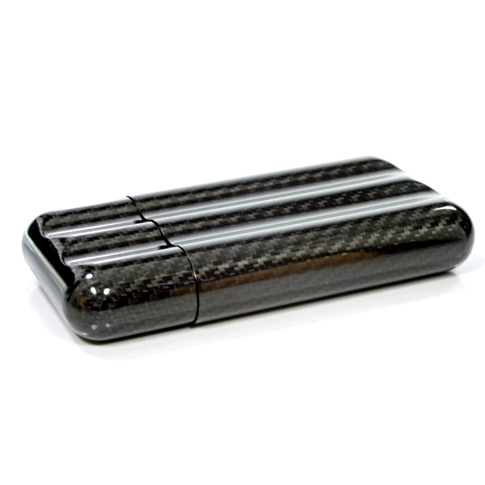 Magic Adjustable Carbon Black Cigar Case 3s Magic Adjustable Carbon Black Cigar Case 3s