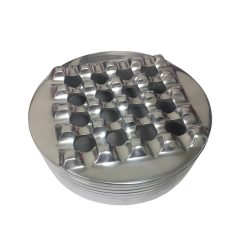 QI 9471 7.5' Round Grid Ashtray