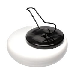 Savinelli W1013 White Ashtray &  Black Stand