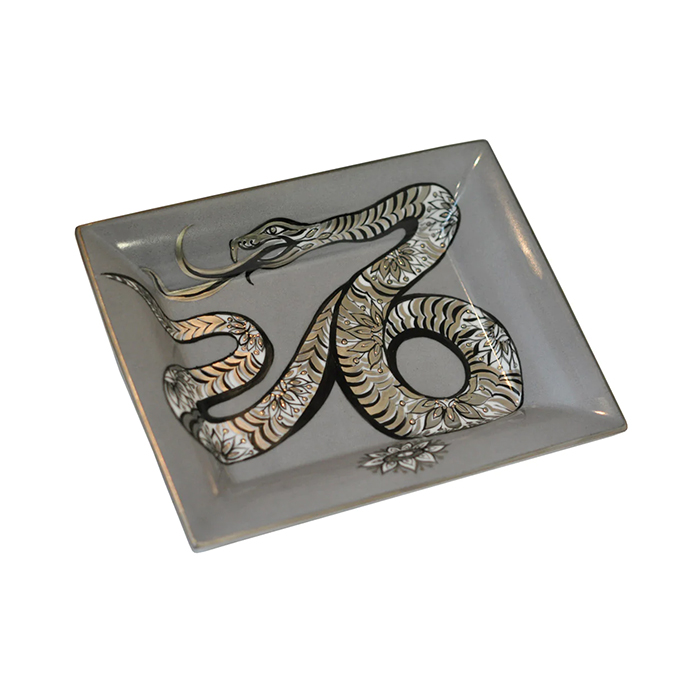 Elie Bleu "Snake" Grey Ashtray Elie Bleu "Snake" Grey Ashtray
