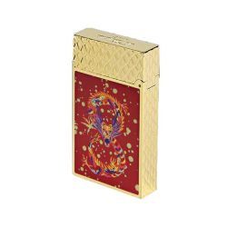 S.T. Dupont C16526 L2 Dragon Burgundy/Yellow Gold